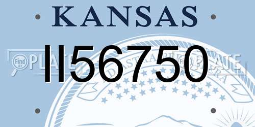 II56750 Kansas License Plate