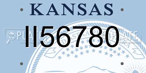 II56780 Kansas License Plate