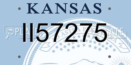II57275 Kansas License Plate