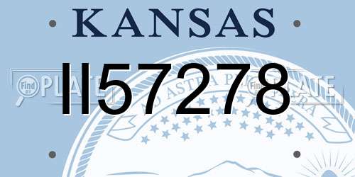 II57278 Kansas License Plate