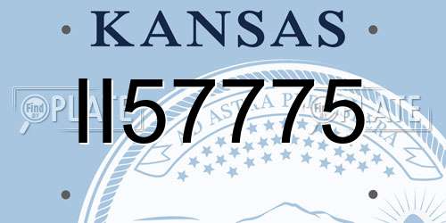 II57775 Kansas License Plate