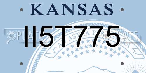 II5T775 Kansas License Plate