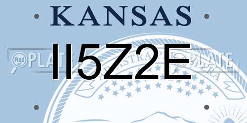 II5Z2E Kansas License Plate