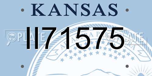 II71575 Kansas License Plate