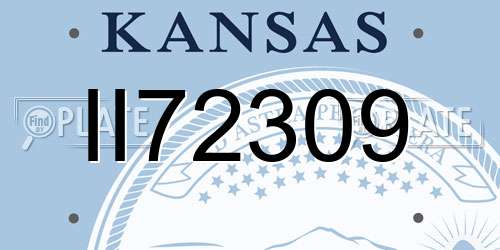 II72309 Kansas License Plate