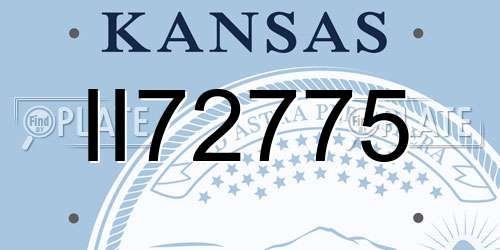 II72775 Kansas License Plate