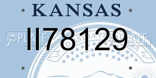 II78129 Kansas License Plate