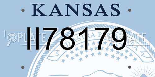 II78179 Kansas License Plate