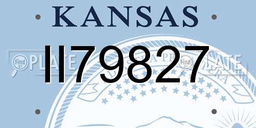II79827 Kansas License Plate