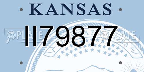 II79877 Kansas License Plate