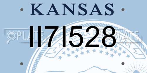II7I528 Kansas License Plate