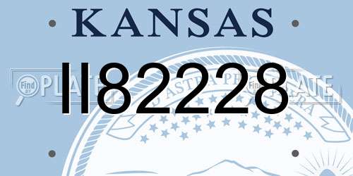 II82228 Kansas License Plate