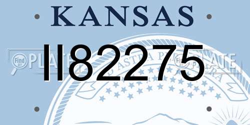 II82275 Kansas License Plate