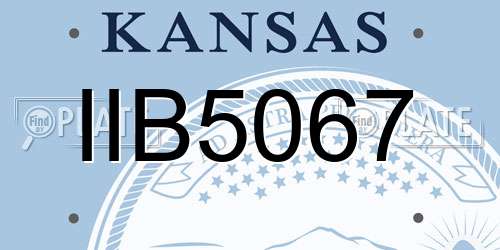 IIB5067 Kansas License Plate