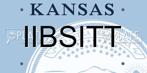 IIBSITT Kansas License Plate