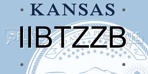 IIBTZZB Kansas License Plate