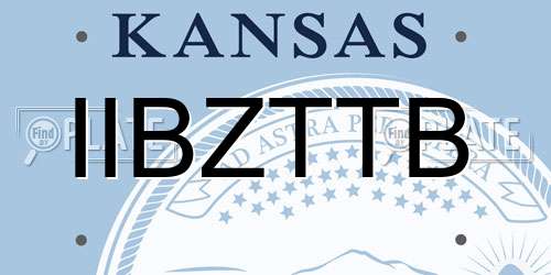 IIBZTTB Kansas License Plate