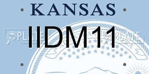 IIDM11 Kansas License Plate