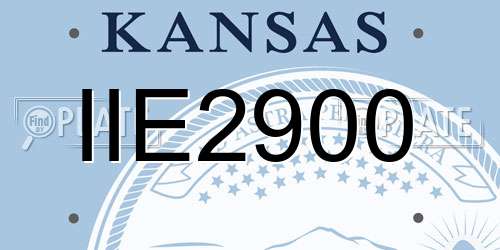 IIE2900 Kansas License Plate