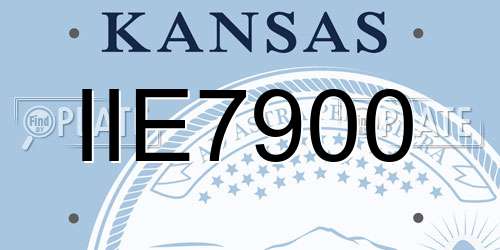 IIE7900 Kansas License Plate