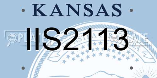 IIS2113 Kansas License Plate