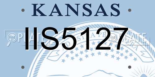 IIS5127 Kansas License Plate