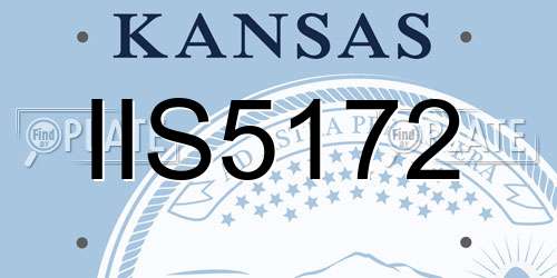 IIS5172 Kansas License Plate