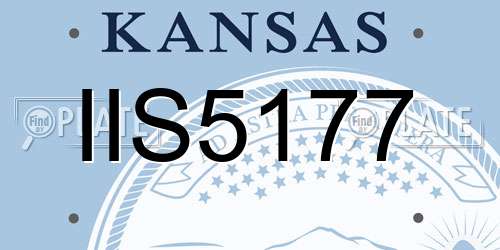 IIS5177 Kansas License Plate