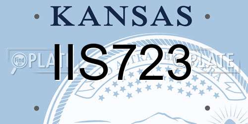 IIS723 Kansas License Plate