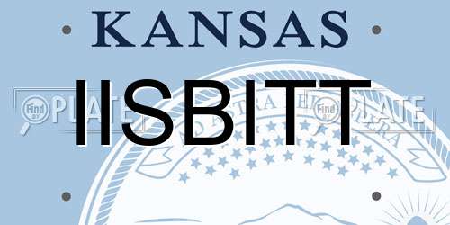 IISBITT Kansas License Plate