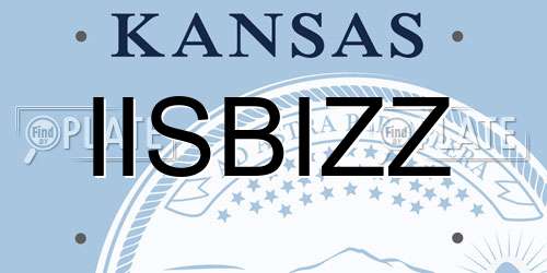 IISBIZZ Kansas License Plate