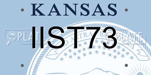 IIST73 Kansas License Plate