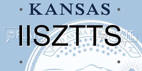 IISZTTS Kansas License Plate