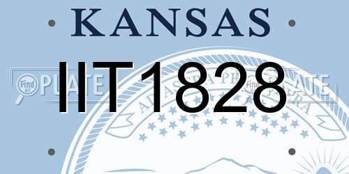 IIT1828 Kansas License Plate