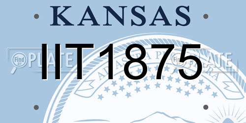 IIT1875 Kansas License Plate