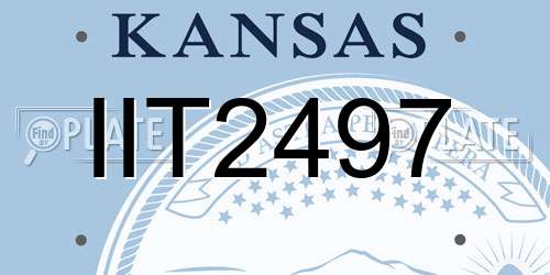 IIT2497 Kansas License Plate