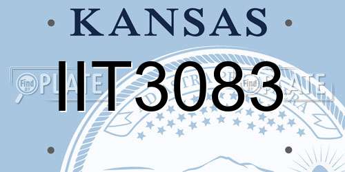 IIT3083 Kansas License Plate
