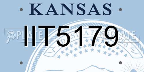 IIT5179 Kansas License Plate