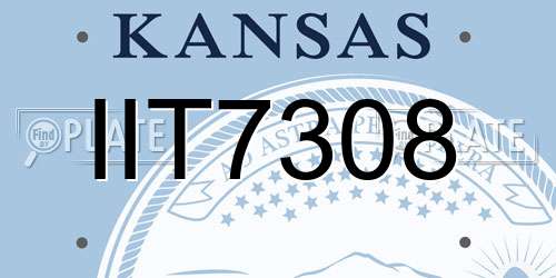 IIT7308 Kansas License Plate