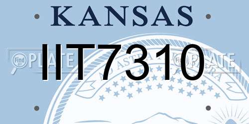 IIT7310 Kansas License Plate