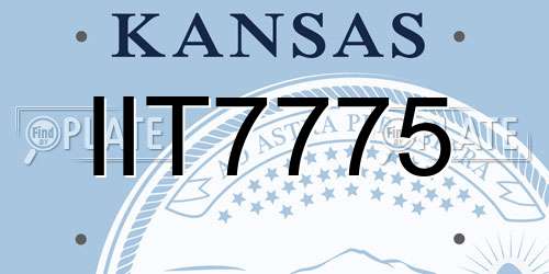 IIT7775 Kansas License Plate