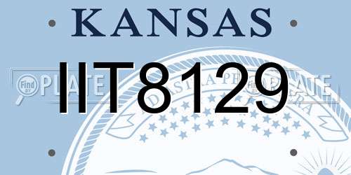 IIT8129 Kansas License Plate