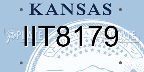 IIT8179 Kansas License Plate