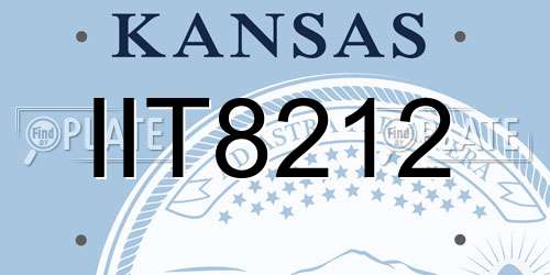 IIT8212 Kansas License Plate