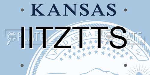IITZTTS Kansas License Plate