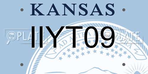 IIYT09 Kansas License Plate