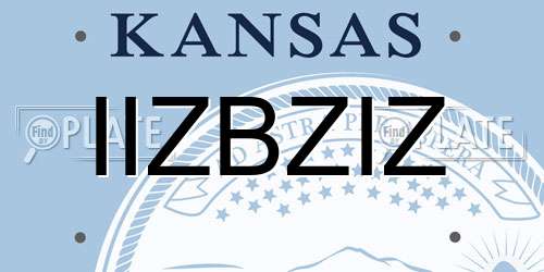 IIZBZIZ Kansas License Plate