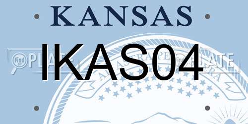 IKAS04 Kansas License Plate