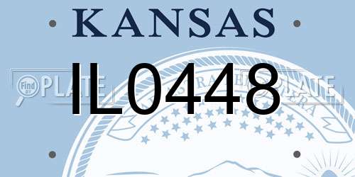 IL0448 Kansas License Plate