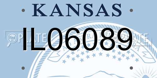 IL06089 Kansas License Plate